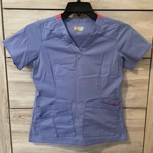 Ceil Blue Scrub Top